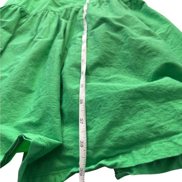 Zara Girls Green Cotton Tiered Dress Spaghetti Straps Size 11–12 - Picture 3 of 8